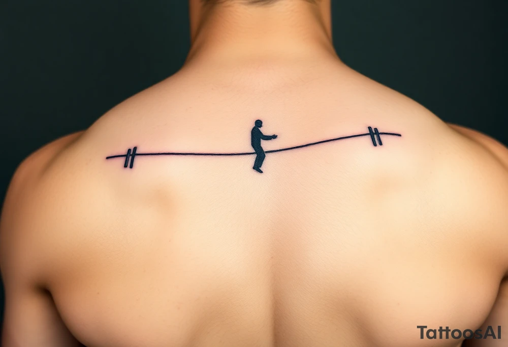 representing equilibrium or balance. Representing Slackline tattoo idea