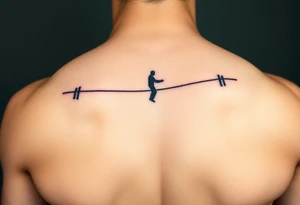 representing equilibrium or balance. Representing Slackline tattoo idea