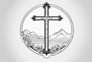 A palavra CRISTO em inglês de 5cm tattoo idea