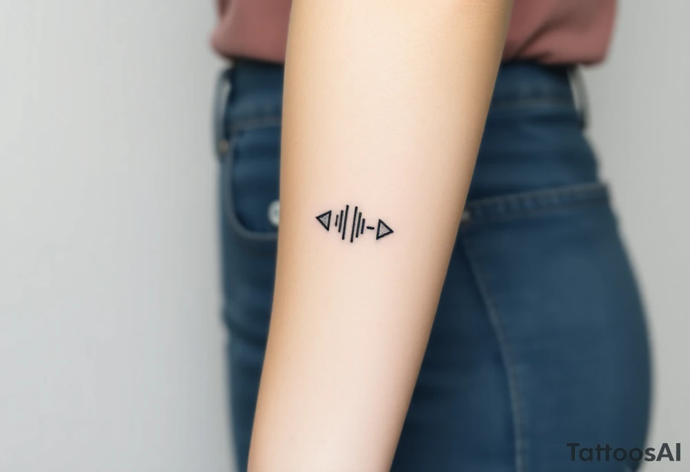 Powerful mental health  symbolism of play, pause, stop rewind tattoo idea