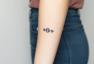 Powerful mental health  symbolism of play, pause, stop rewind tattoo idea