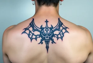 Devil, worshiping symbols for your face tattoo idea