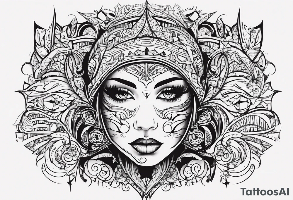 discipline and consistency with a face tattoo idea