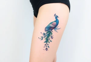 Peacock tattoo idea
