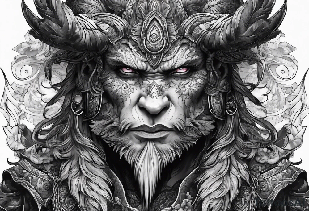 Monster and man tattoo idea