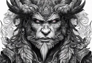 Monster and man tattoo idea