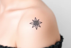 Create a star tattoo design. tattoo idea