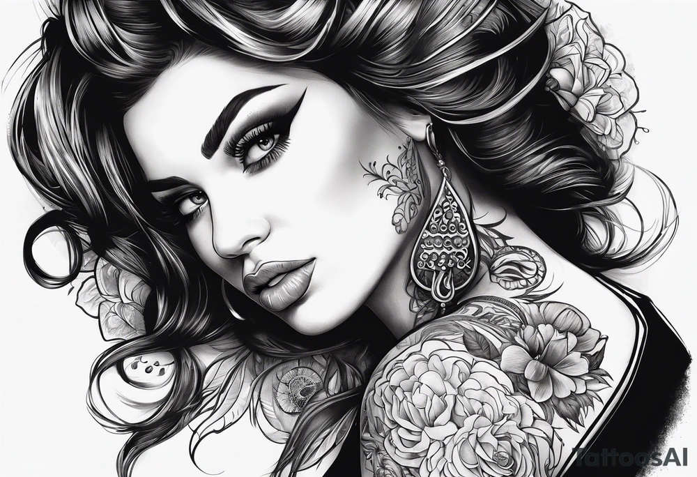 Воин в доспехах на коне tattoo idea