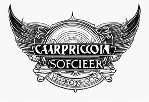 capricorn sunglasses Officer tattoo idea