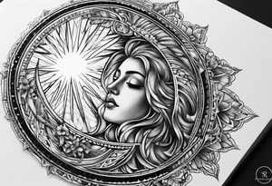 prism dispersing light into spiritual rays tattoo idea