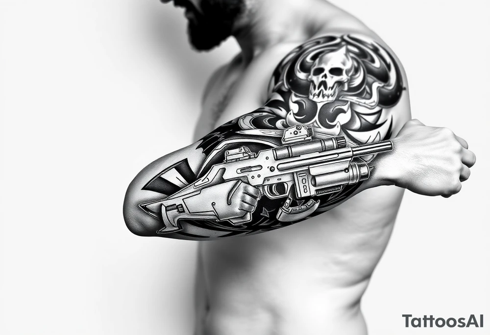 call of duty simon ghost riley tattoo idea