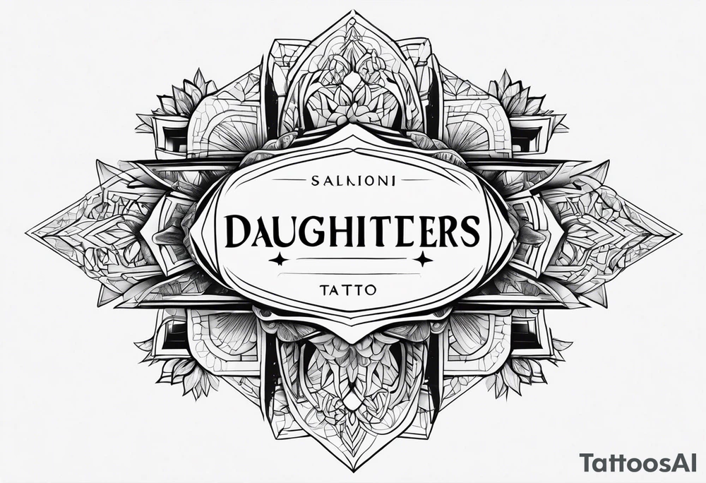 Daughters name tattoo idea