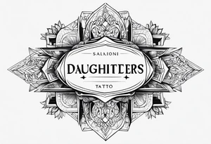 Daughters name tattoo idea