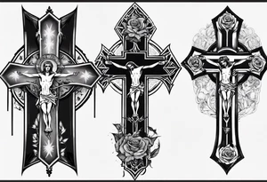 Crucifix tattoo idea
