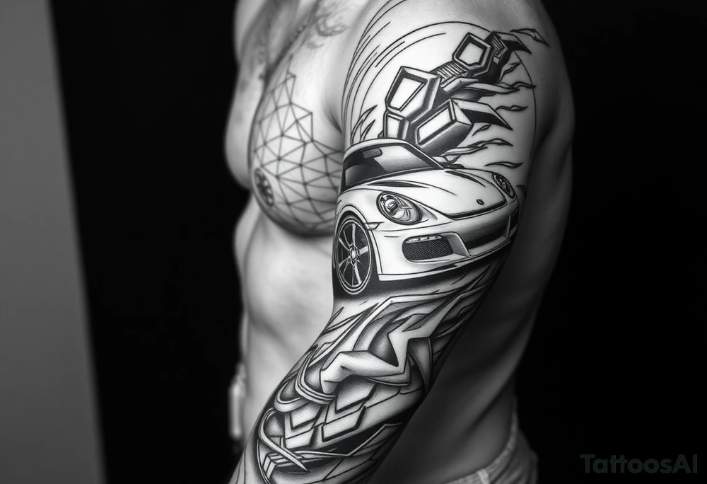 Something about Crohn disease,loving rock music and cult movies, loving japanese sport cars tattoo idea