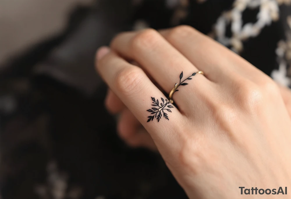 A thin, delicate ring tattoo tattoo idea