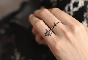 A thin, delicate ring tattoo tattoo idea