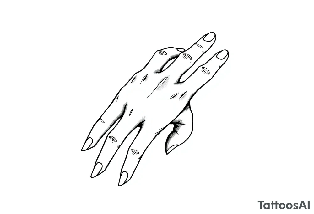 anime simple hand tattoo tattoo idea