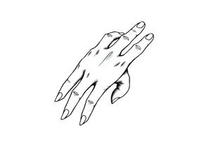 anime simple hand tattoo tattoo idea