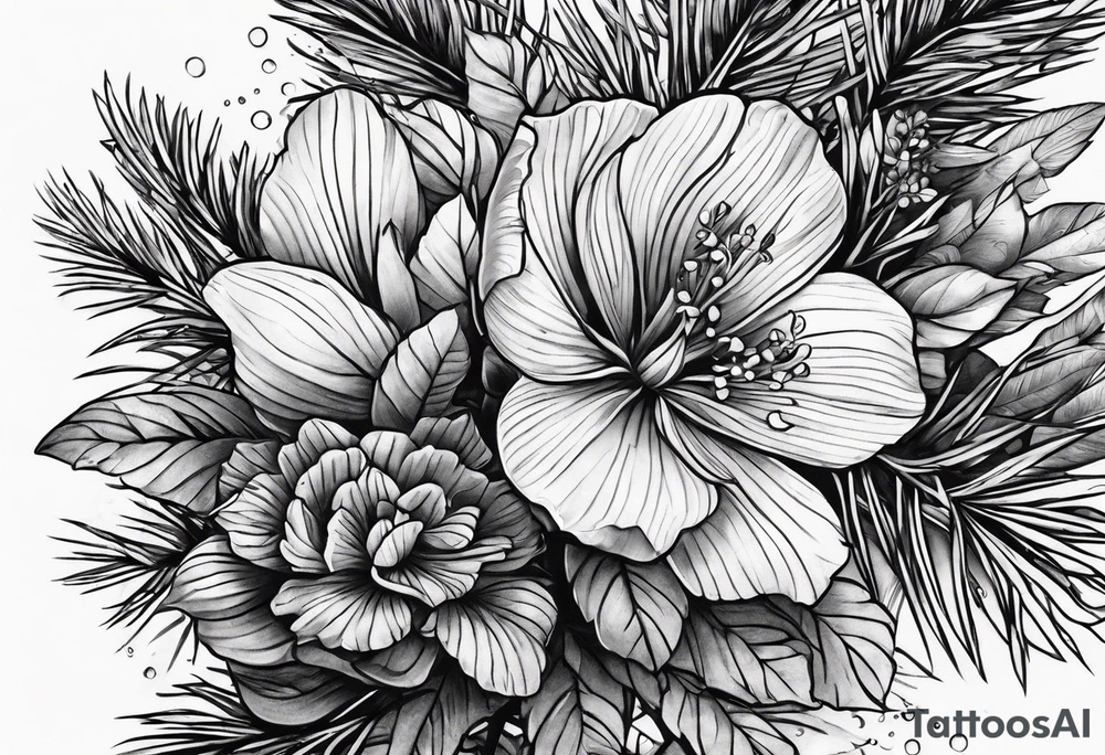 red pine tattoo idea