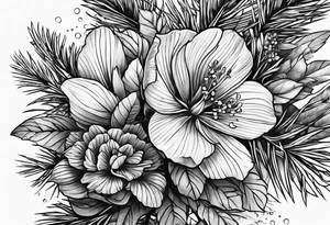 red pine tattoo idea