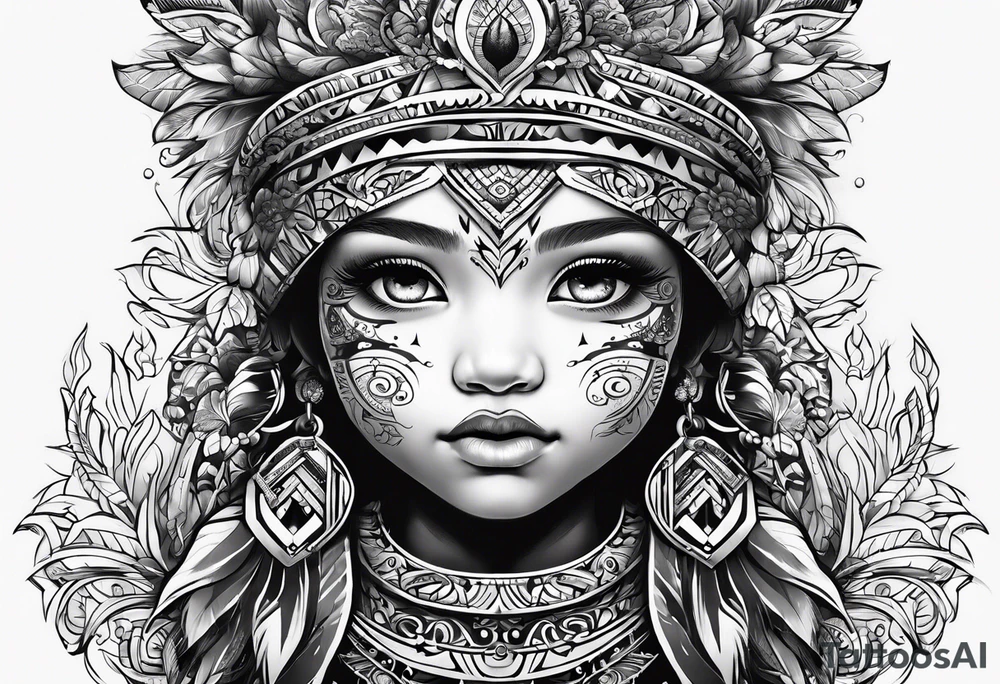 Represents strength of a child tattoo idea