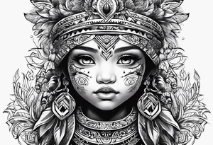 Represents strength of a child tattoo idea