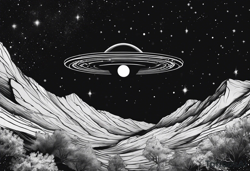 andromeda galaxy tattoo idea