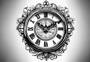 Date clock tattoo idea