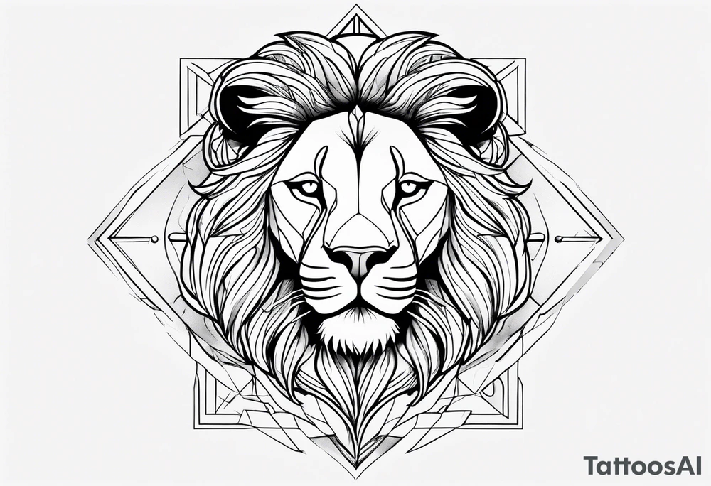 Sad leo tattoo idea