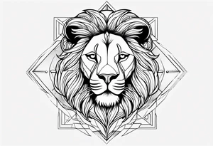 Sad leo tattoo idea