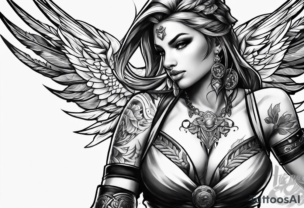 Fighter tattoo idea