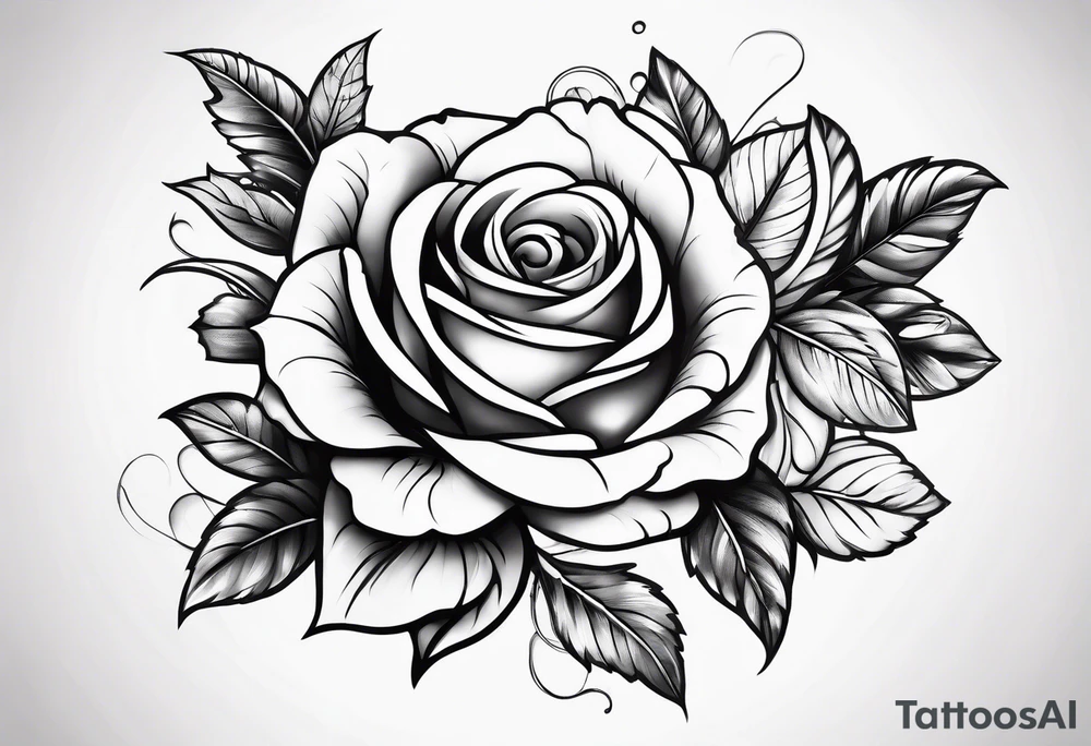 i want a full arm tattoo with simple flowers and roses tattoo idea