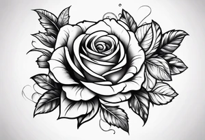 i want a full arm tattoo with simple flowers and roses tattoo idea