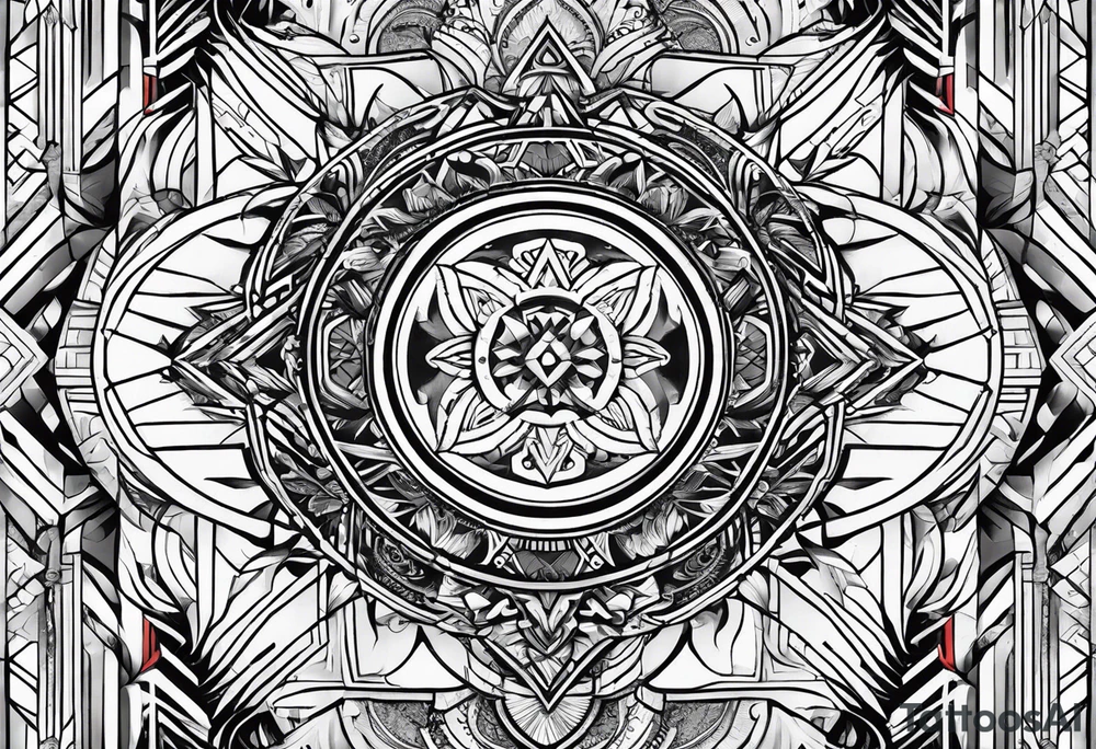 Geometric tattoo idea