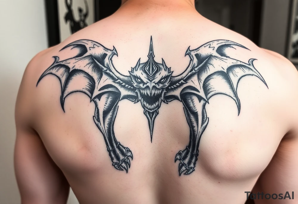 Four leg tattoo with jujutsu, Kaisen, solo leveling and demon slayer ideas tattoo idea