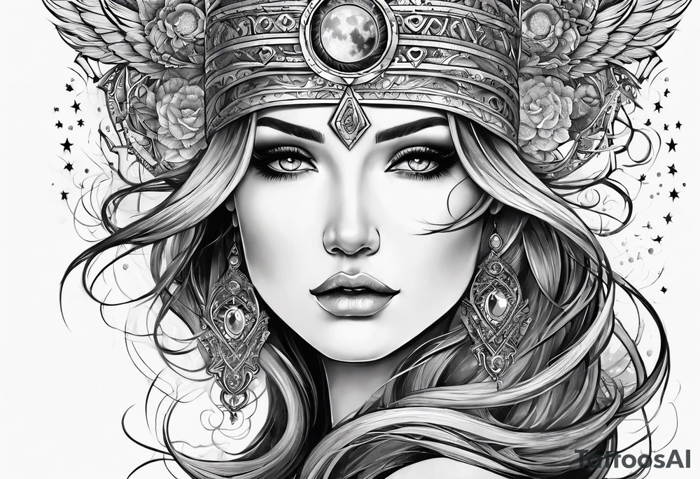 Celestial tattoo idea