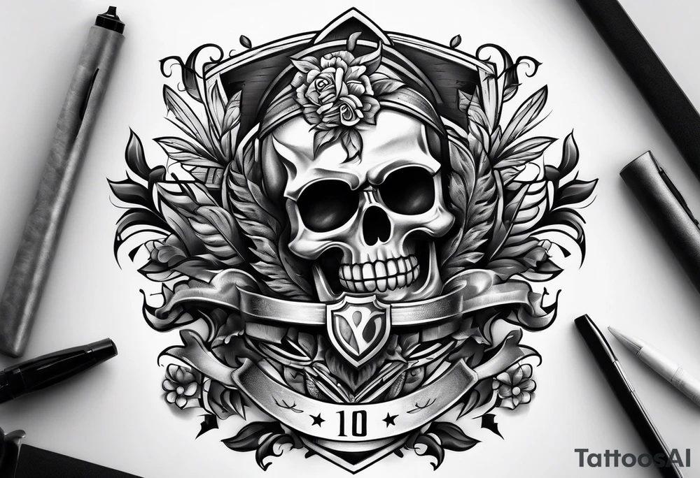 the old cuban crest tattoo idea