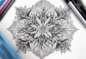 snowflakes tattoo idea