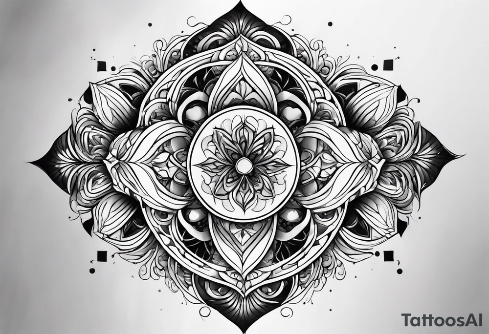 Fractals square tattoo idea