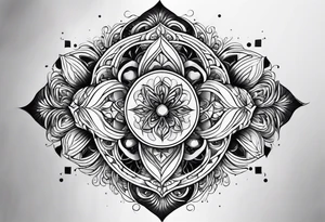 Fractals square tattoo idea