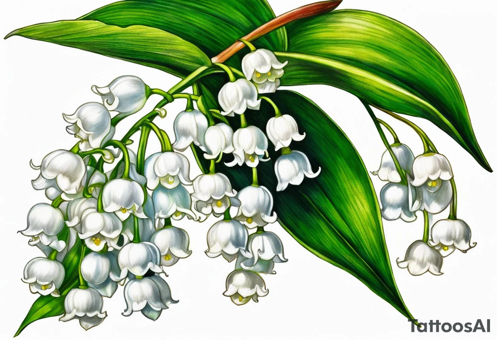 lily of the valley, belladona tattoo idea