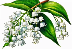 lily of the valley, belladona tattoo idea