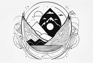 minimalistični tattoo okoli noge v dizajnu vejice z perlami pod katerim visijo tri črke in to črka E, V in A tattoo idea