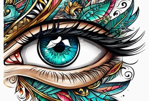 World eye tattoo idea
