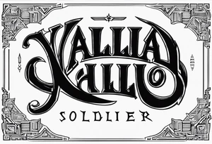 Valhalla soldier tattoo idea