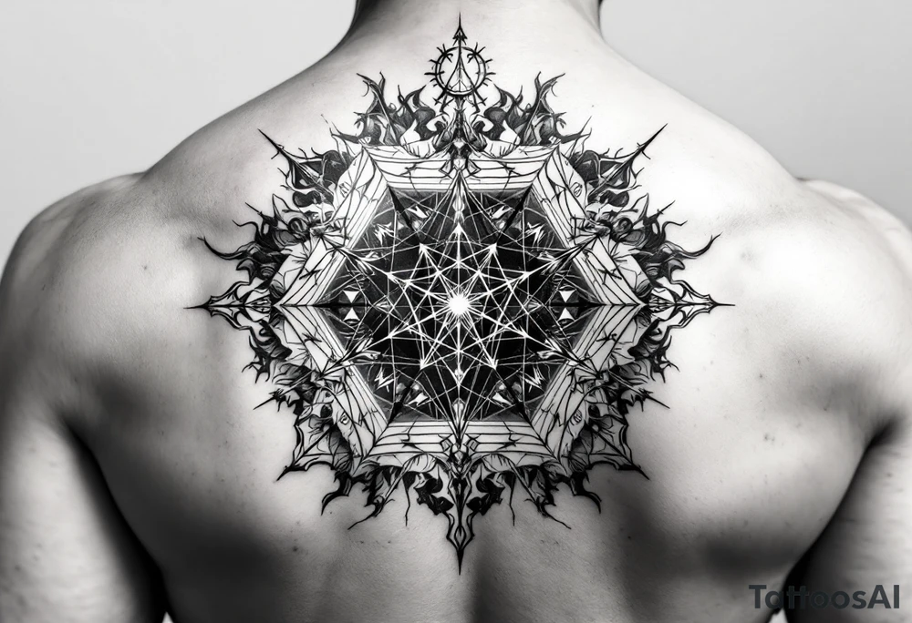 Metatrons cube tattoo idea