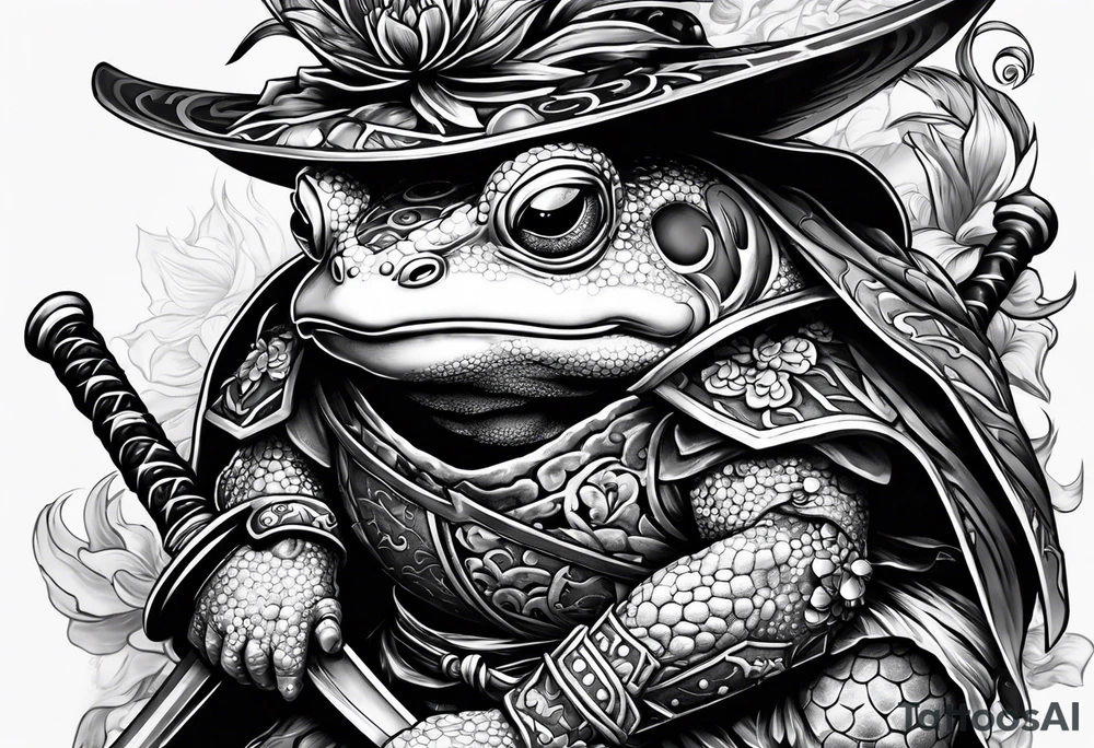 toad samurai sword tattoo idea