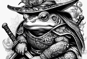 toad samurai sword tattoo idea