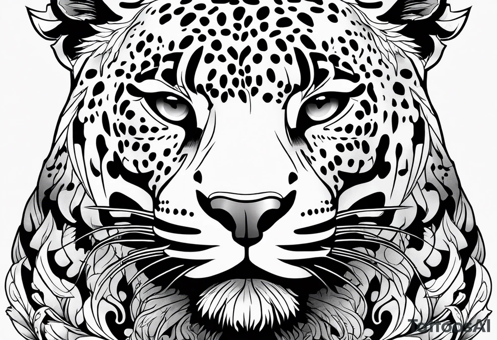 Jaguar body tattoo idea